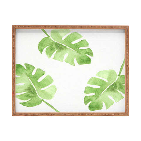 Wonder Forest Split Leaf Rectangular Tray