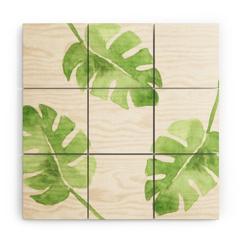Wonder Forest Split Leaf Wood Wall Mural