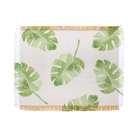 Wonder Forest Split Leaf Throw Blanket