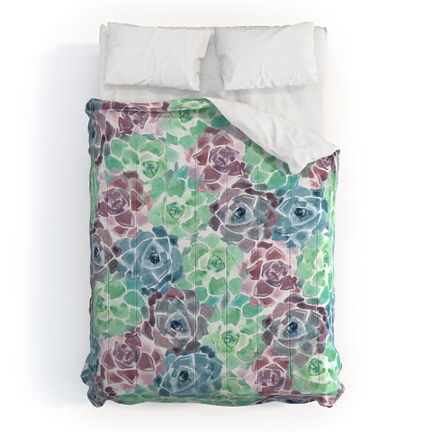 Wonder Forest Sweet Succulents Comforter