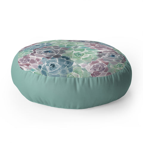Wonder Forest Sweet Succulents Floor Pillow Round