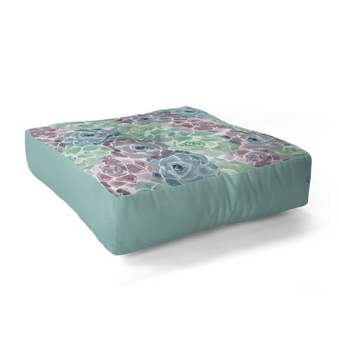 Wonder Forest Sweet Succulents Floor Pillow Square