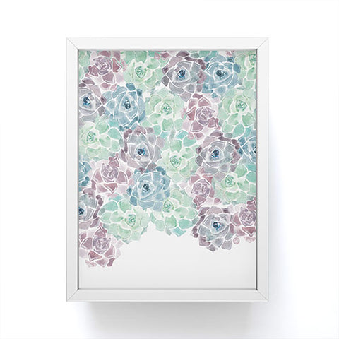 Wonder Forest Sweet Succulents Framed Mini Art Print