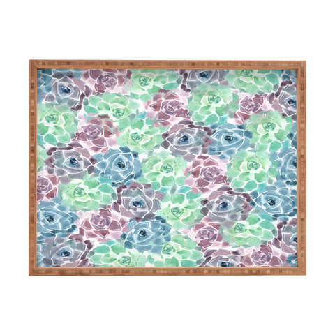 Wonder Forest Sweet Succulents Rectangular Tray