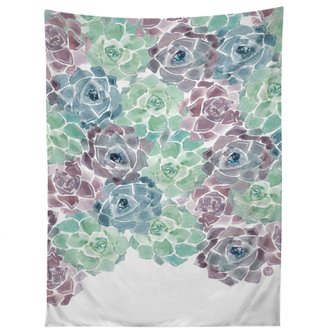 Wonder Forest Sweet Succulents Tapestry