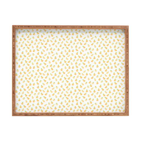Wonder Forest Watercolor Pineapples Rectangular Tray