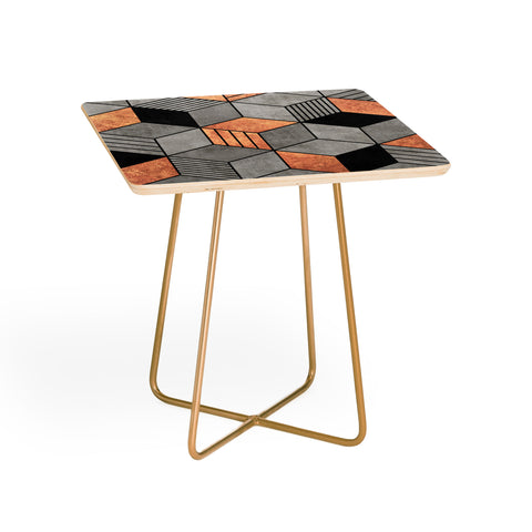 Zoltan Ratko Concrete and Copper Cubes 2 Side Table
