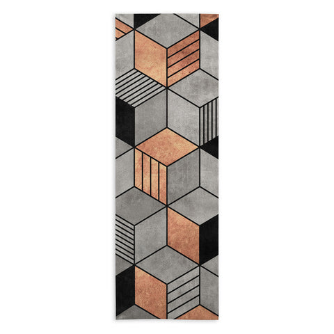 Zoltan Ratko Concrete and Copper Cubes 2 Yoga Towel