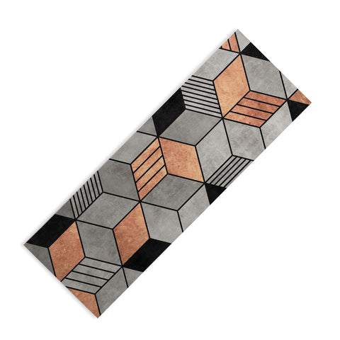 Zoltan Ratko Concrete and Copper Cubes 2 Yoga Mat