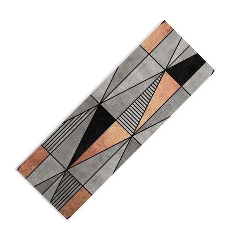 Zoltan Ratko Concrete and Copper Triangles Yoga Mat