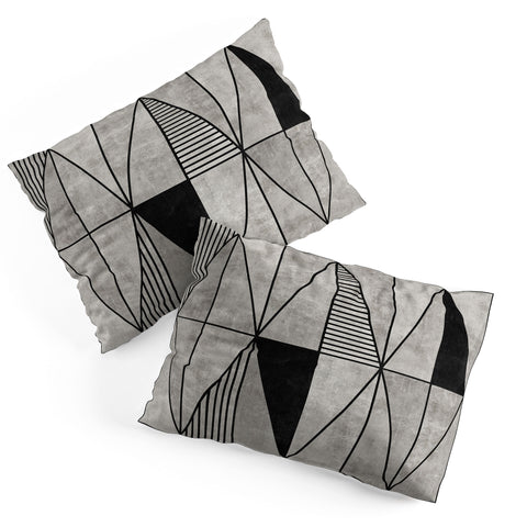Zoltan Ratko Concrete Triangles Pillow Shams