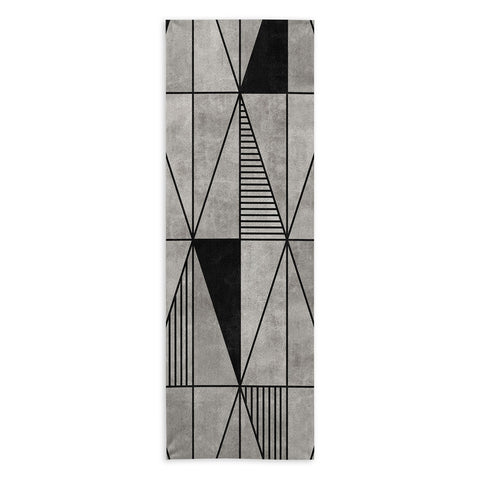 Zoltan Ratko Concrete Triangles Yoga Towel