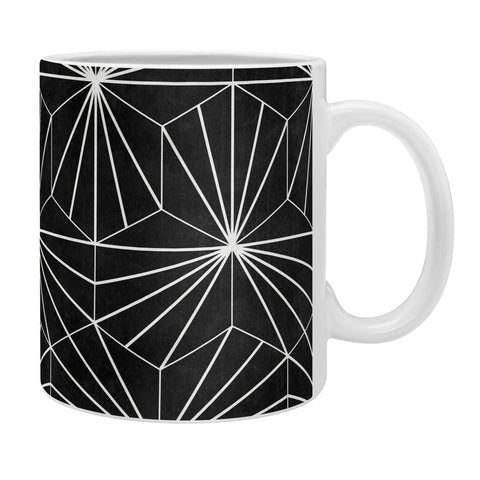 Zoltan Ratko Hexagonal Pattern Black Concrete Coffee Mug