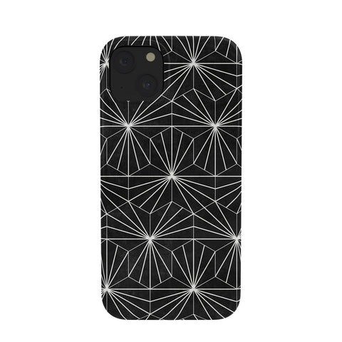 Zoltan Ratko Hexagonal Pattern Black Concrete Phone Case
