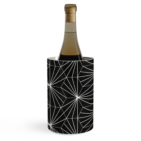 Zoltan Ratko Hexagonal Pattern Black Concrete Wine Chiller
