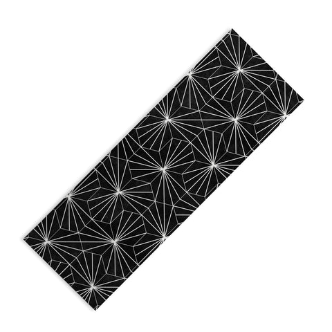 Zoltan Ratko Hexagonal Pattern Black Concrete Yoga Mat