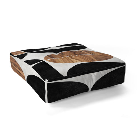 Zoltan Ratko MidCentury Modern Pattern No1 Floor Pillow Square