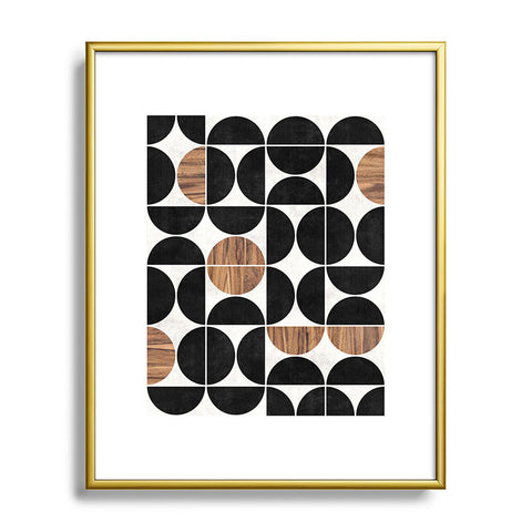 Zoltan Ratko MidCentury Modern Pattern No1 Metal Framed Art Print