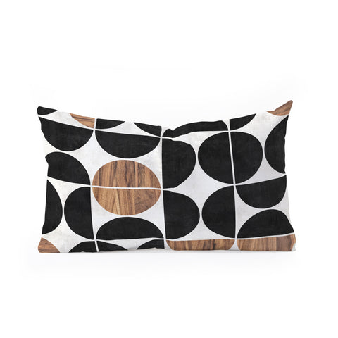 Zoltan Ratko MidCentury Modern Pattern No1 Oblong Throw Pillow