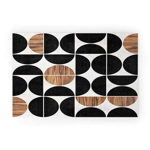 Zoltan Ratko MidCentury Modern Pattern No1 Welcome Mat