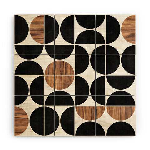 Zoltan Ratko MidCentury Modern Pattern No1 Wood Wall Mural