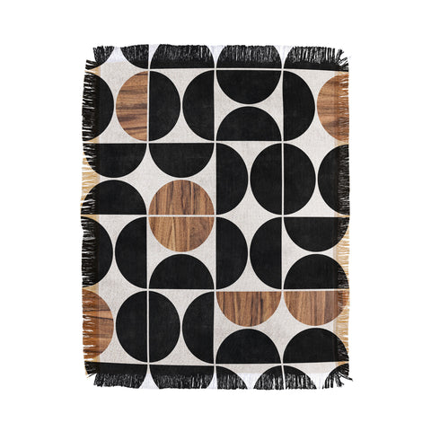 Zoltan Ratko MidCentury Modern Pattern No1 Throw Blanket