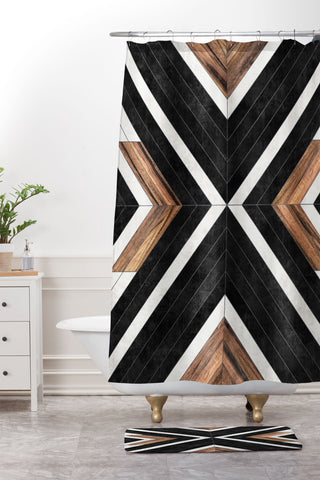 Zoltan Ratko Urban Tribal Pattern No1 Shower Curtain And Mat