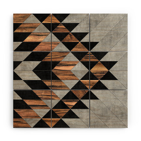 Zoltan Ratko Urban Tribal Pattern No10 Wood Wall Mural