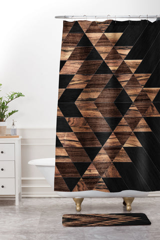 Zoltan Ratko Urban Tribal Pattern No11 Shower Curtain And Mat