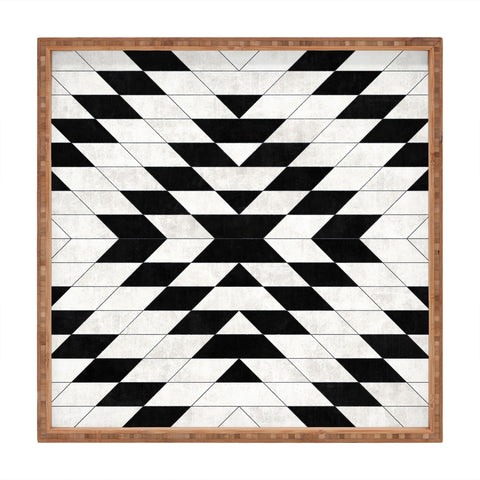 Zoltan Ratko Urban Tribal Pattern No15 Aztec Square Tray