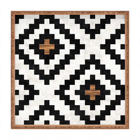 Zoltan Ratko Urban Tribal Pattern No16 Aztec Square Tray