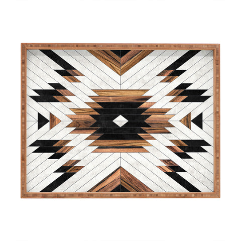 Zoltan Ratko Urban Tribal Pattern No5 Rectangular Tray