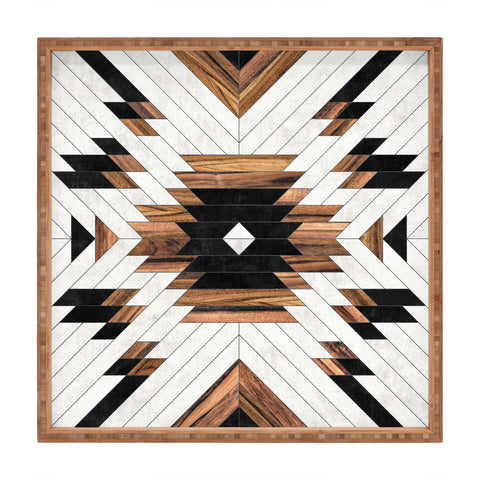 Zoltan Ratko Urban Tribal Pattern No5 Square Tray