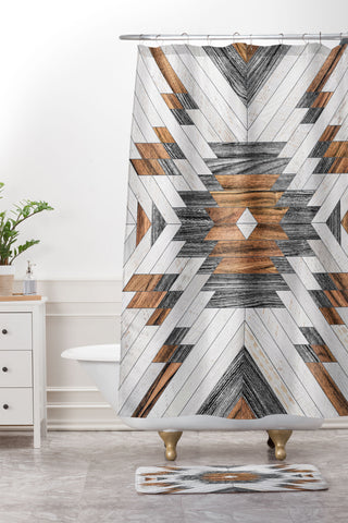 Zoltan Ratko Urban Tribal Pattern No8 Shower Curtain And Mat