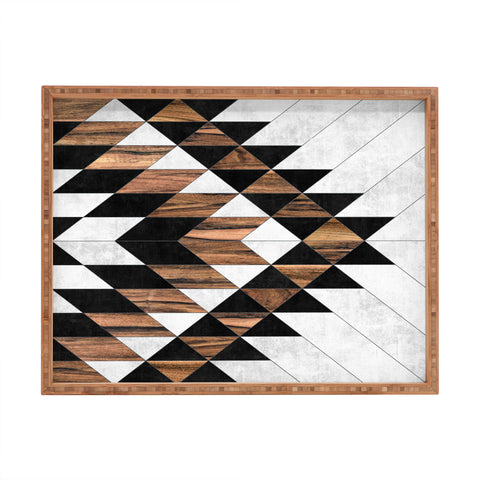 Zoltan Ratko Urban Tribal Pattern No9 Rectangular Tray