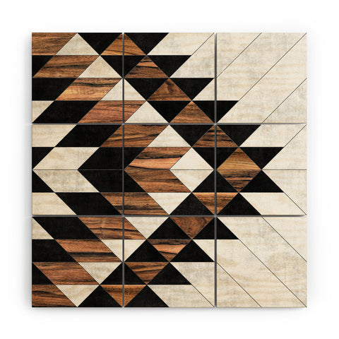 Zoltan Ratko Urban Tribal Pattern No9 Wood Wall Mural